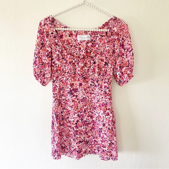Stillwater The Brand Floral Puff Sleeve Mini Dress - Picture 7 of 14